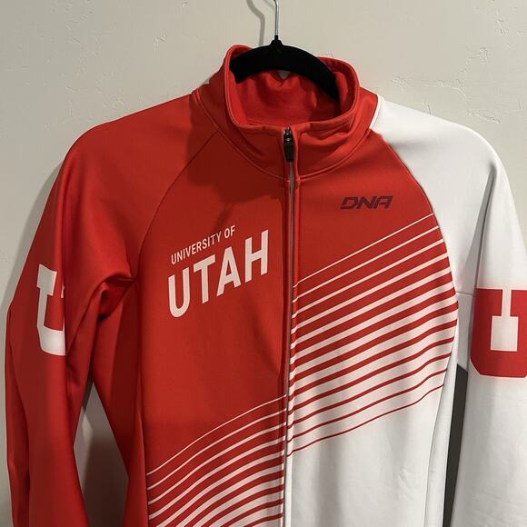 DNA Italian Cycling Jacket Men’s Large, University Of Utah, NWT - Picture 3 of 7
